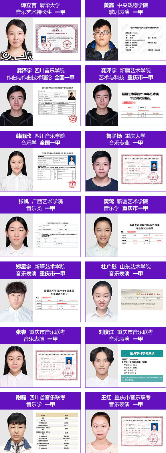 学霸照片墙